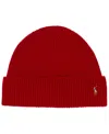Polo Ralph Lauren Signature Pony Wool-blend Beanie In Rl 2000 Red