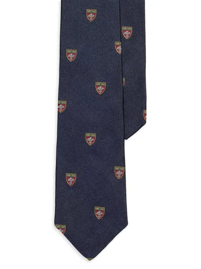 Polo Ralph Lauren Men's Silk Repp Narrow Club Tie In Blue