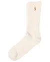 Polo Ralph Lauren Men's Single Classic Crew Socks In White