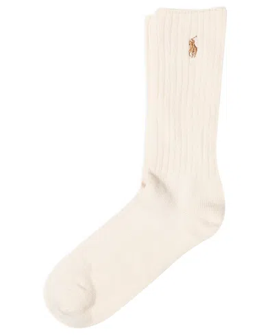 Polo Ralph Lauren Men's Single Classic Crew Socks In White