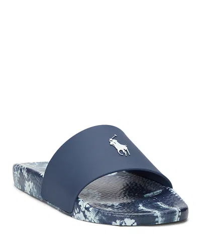 Polo Ralph Lauren Men's Slide Sandals In Indigo