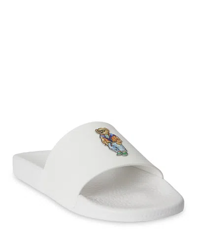 Polo Ralph Lauren Men's Slide Sandals In White
