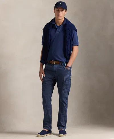 Polo Ralph Lauren Men's Slim-fit Garment-dyed Twill Cargo Pants In Classic Royal