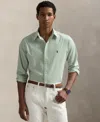 Polo Ralph Lauren Men's Classic-fit Stretch Poplin Shirt In Green