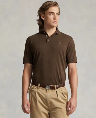 Polo Ralph Lauren Men's Slim-fit Soft Cotton Polo Shirt In Brown