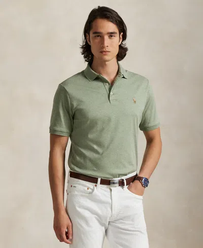 Polo Ralph Lauren Men's Slim-fit Soft Cotton Polo Shirt In Green