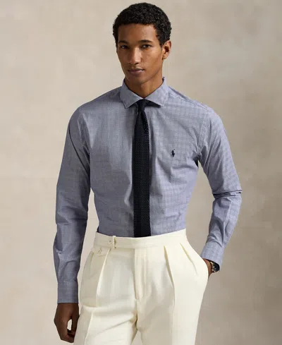 Polo Ralph Lauren Men's Slim-fit Stretch Poplin Shirt In Blue