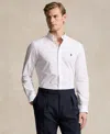 Polo Ralph Lauren Slim Fit Long Sleeve Cotton Oxford Button Down Shirt In White