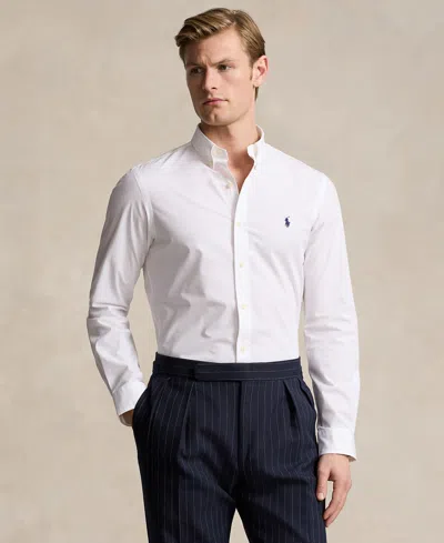 POLO RALPH LAUREN MEN'S SLIM-FIT STRETCH POPLIN SHIRT