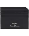 Polo Ralph Lauren Men's Smooth Leather Card Case In Black