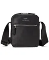 Polo Ralph Lauren Men's Smooth Leather Crossbody Bag In Black