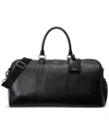 Polo Ralph Lauren Men's Smooth Leather Duffel In Black