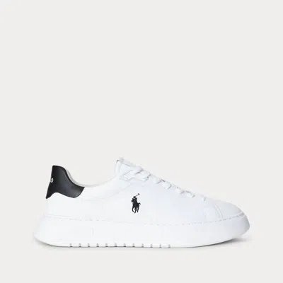 POLO RALPH LAUREN MEN'S SNEAKERS RALPH LAUREN MASTER COURT - 809974097002 WHITE/BLACK