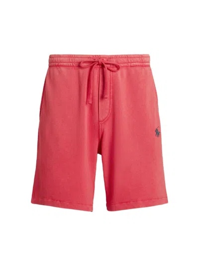 Polo Ralph Lauren Men's Spa Terry Shorts In Sunrise Red