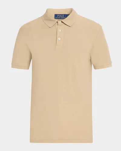 Polo Ralph Lauren Men's Standard Fit Honeycomb Mesh Polo Shirt In Burgundy