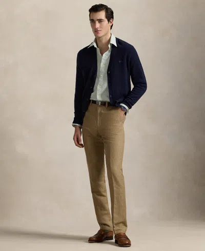 Polo Ralph Lauren Men's Straight-fit Houndstooth Twill Pants In Brown