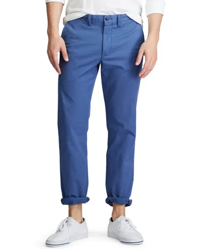 Polo Ralph Lauren Men's Straight-fit Washed Stretch Chino Pants In Blue