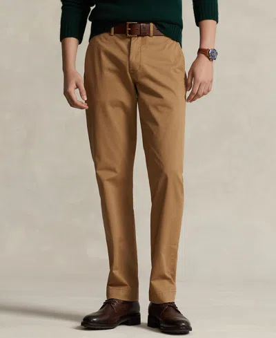 Polo Ralph Lauren Men's Straight-fit Washed Stretch Chino Pants In Brown
