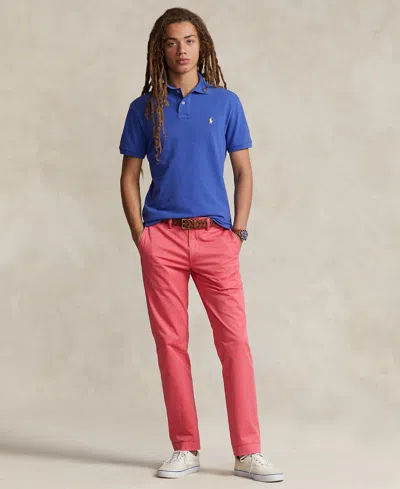 Polo Ralph Lauren Men's Straight-fit Washed Stretch Chino Pants In Nantucket Red