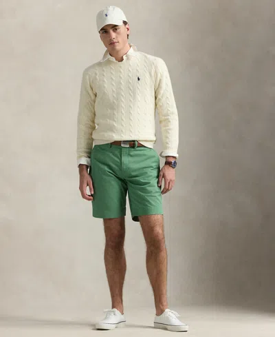 Polo Ralph Lauren Cotton Blend Straight Fit Chino Short In Seafoam