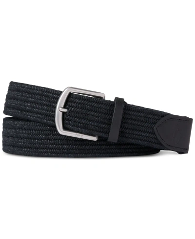 Polo Ralph Lauren Men's Stretch Waxed Belt In Polo Black