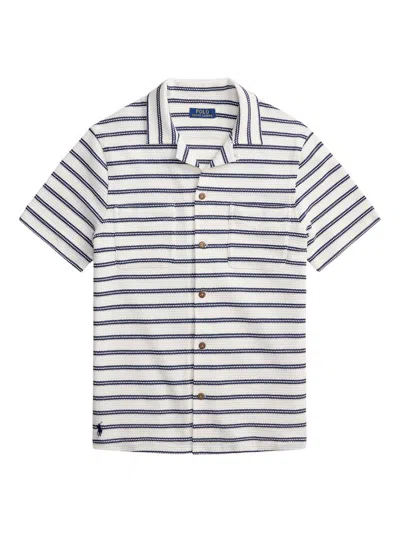 Polo Ralph Lauren Short Sleeve Horizontal Stripe Knit Shirt In Multi