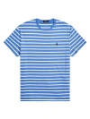 Polo Ralph Lauren Men's Classic-fit Striped Jersey T-shirt In New England Blue,white