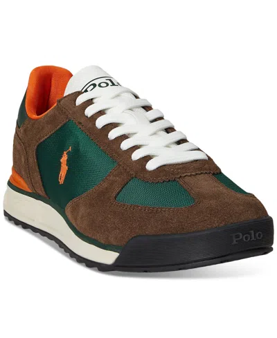 Polo Ralph Lauren Men's Suede & Nylon Varick Sneakers In Multi