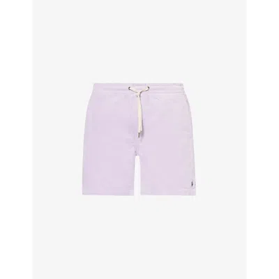 Polo Ralph Lauren Mens Summer Lilac Brand-embroidered Drawstring Corduroy Shorts