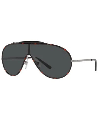 Polo Ralph Lauren Men's Sunglasses, Ph3132 35 In Black