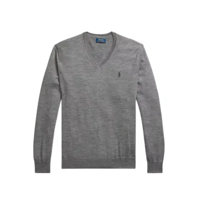 Polo Ralph Lauren Men's Sweaters Ralph Lauren - Lsfvnpp Long Sleeve Pullover - Grey In Gray