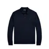 Polo Ralph Lauren Tailored Wool Pullover With Classic Polo Collar In Blue