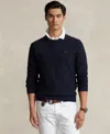 Polo Ralph Lauren Men's Textured Cotton Crewneck Sweater In Blue