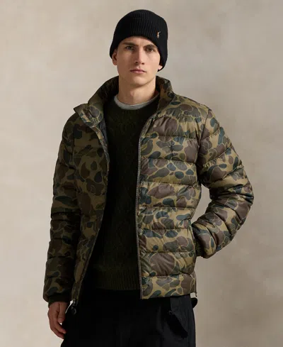 Polo Ralph Lauren Men's The Colden Camo-print Packable Jacket In Green