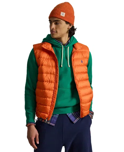 Polo Ralph Lauren The Colden Packable Down Vest In Brown