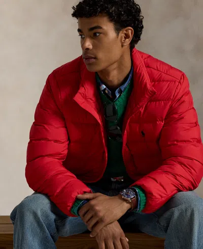 Polo Ralph Lauren Men's The Colden Packable Matte Jacket In Red