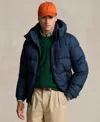 Polo Ralph Lauren Gorham Water-repellent Ripstop Fabric Down Jacket Clothing In Blue