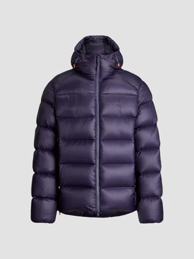 Polo Ralph Lauren Quilted Hooded Jacket In Purple