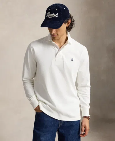 Polo Ralph Lauren Men's The Iconic Rugby Collar Polo Shirt In Trophy Cream