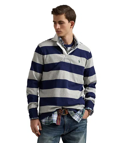 Polo Ralph Lauren Men's The Iconic Rugby Shirt In Gray