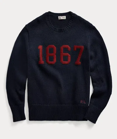 Pre-owned Polo Ralph Lauren Men's The Morehouse Collection 1867 Sweater - M In Blue