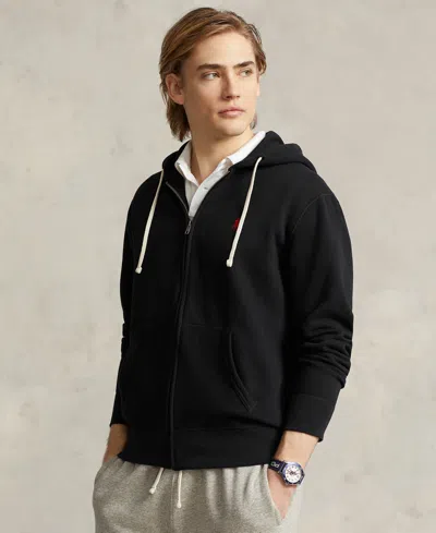 Polo Ralph Lauren Zip Sweatshirt With Front Pockets And Hood In Blue