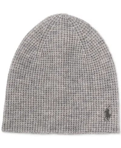 Polo Ralph Lauren Men's Thermal Travel Beanie In Fawn Grey