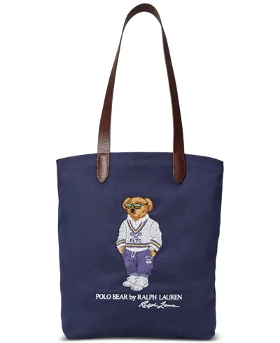 Polo Ralph Lauren Men's Tiger-patch Camo Shopper Tote In Navy
