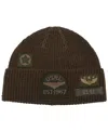Polo Ralph Lauren Men's Tonal Patch Watch Cap In Brown