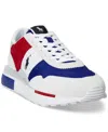 Polo Ralph Lauren Men's Train 89 Suede & Oxford Sneaker In Bianco,red,royal