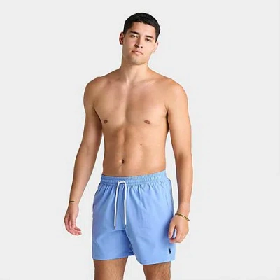 Polo Ralph Lauren Mens Traveler Two-slip-pockets Swim Shorts Harbor Island Blue Xl