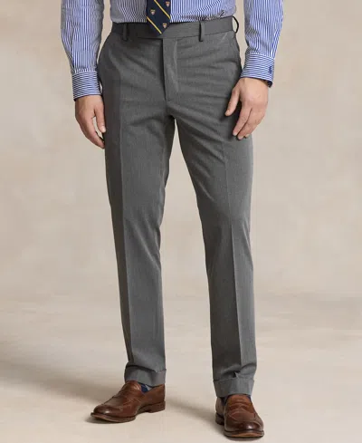 Polo Ralph Lauren Chester Tapered Twill Suit Trousers In Gray