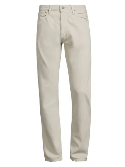 Polo Ralph Lauren Men's Slim Straight Stretch Sateen Five-pocket Trousers In Stoneware Grey