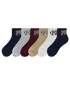 Polo Ralph Lauren Men's Varsity Logo 6-pack Socks In Multi